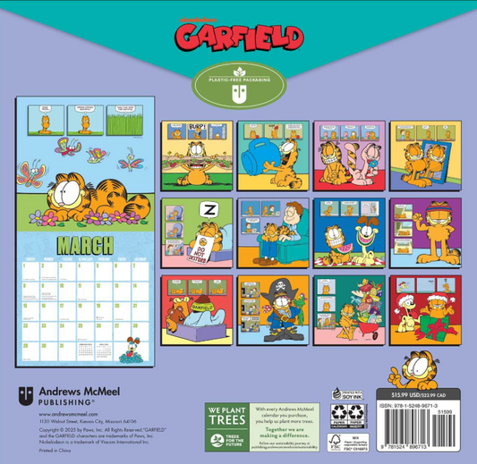 Garfield 2026 Wall Calendar