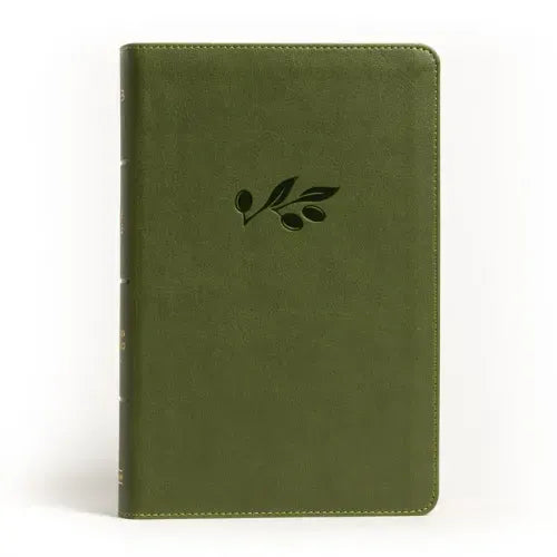 NASB Large Print Personal Size Reference Bible, Olive Leathertouch