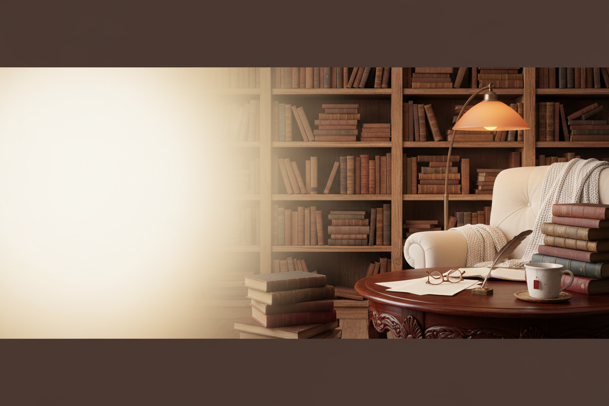 Kitap Temalı Banner Görseli